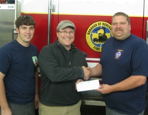 Honesdale Fire Department Receives Donation from Himalayan Institute
